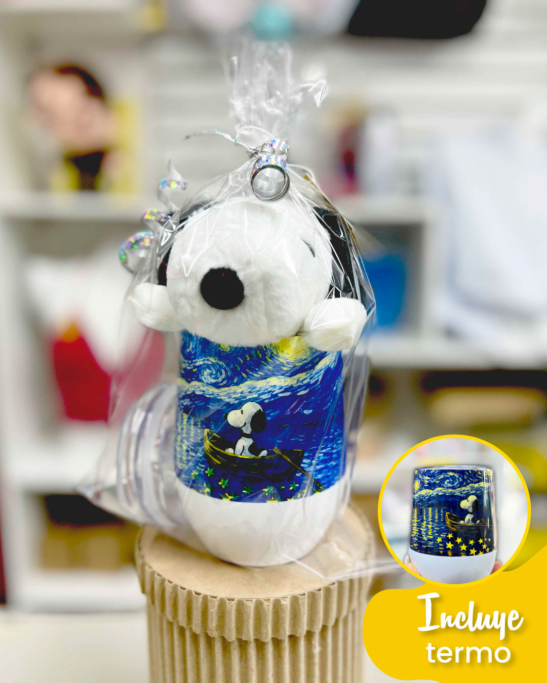 Sorpresa "Snoopy noche estrellada Vaso Térmico"