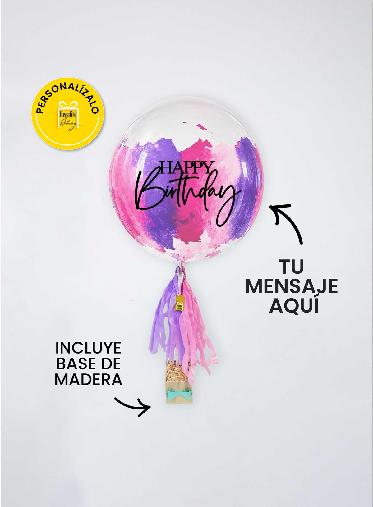 Globo burbuja "Universo Rosa"