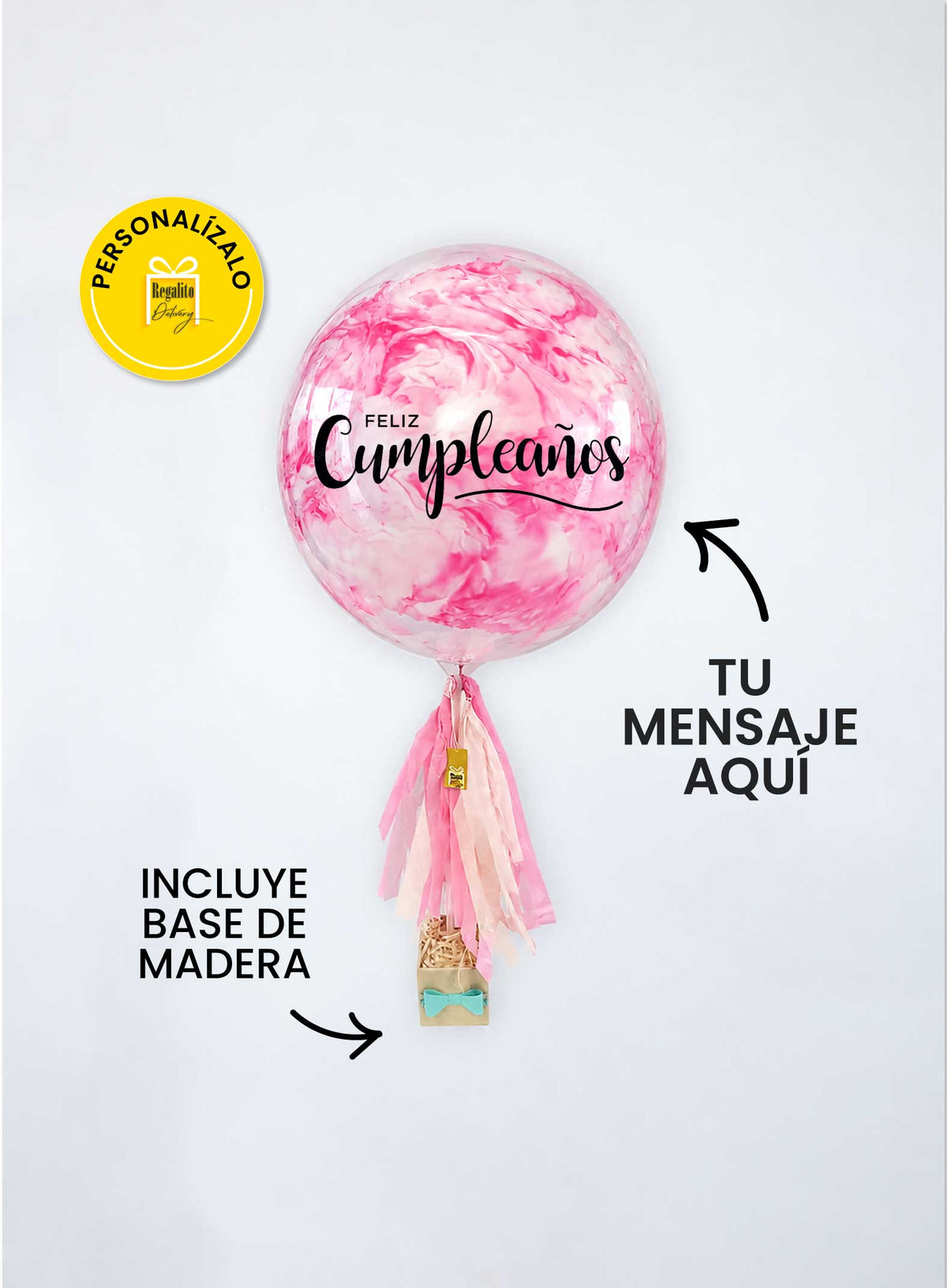 Globo burbuja "Pink Explosion"