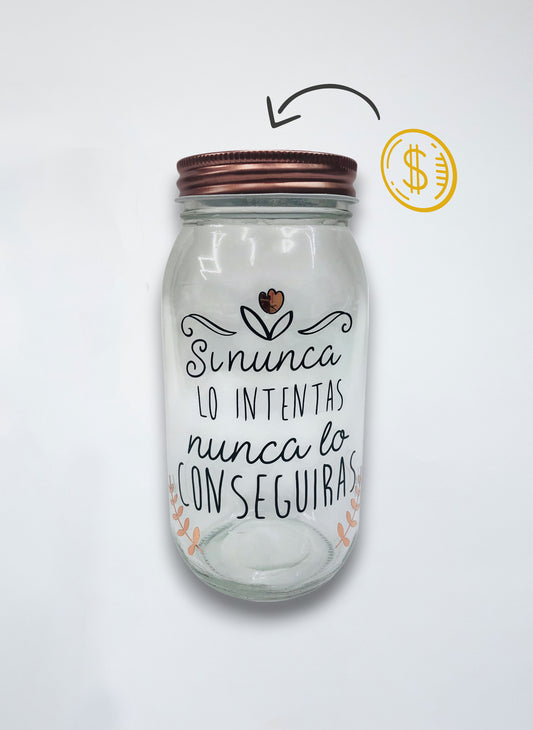 Alcancía "Lo conseguirás"