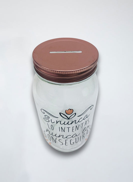 Alcancía "Lo conseguirás"