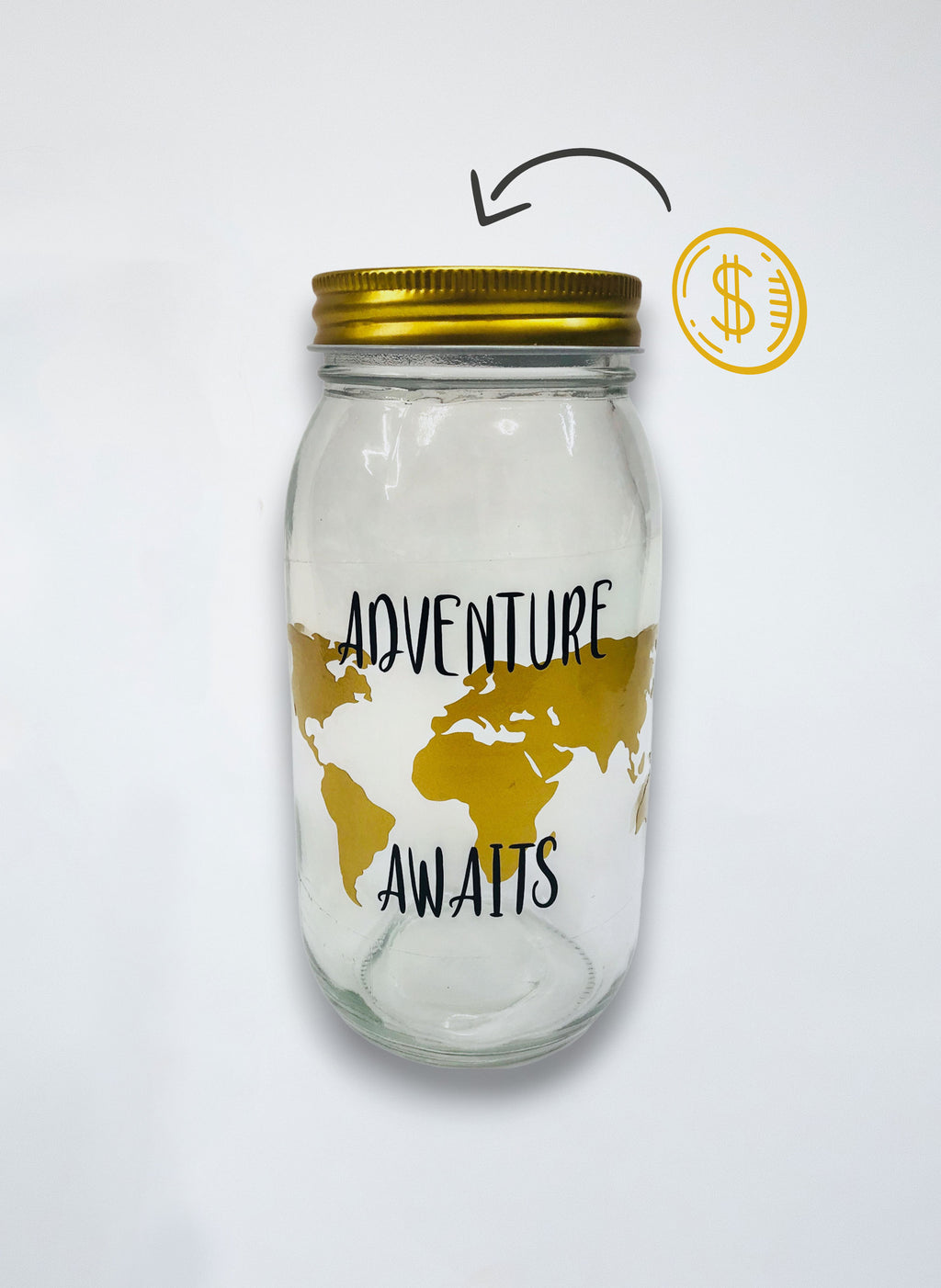 Alcancía "Adventure Awaits"