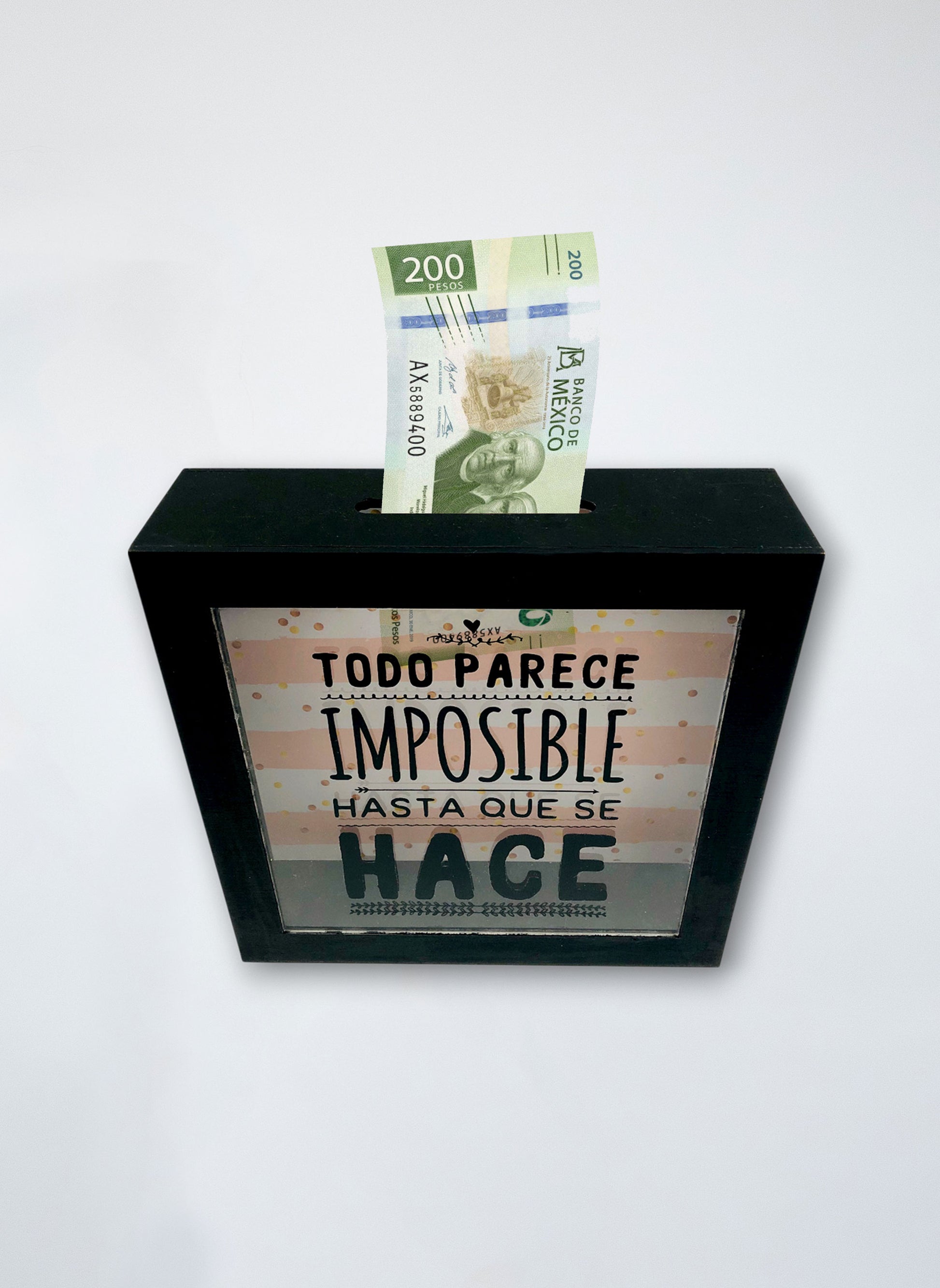Alcancía "No hay imposibles"