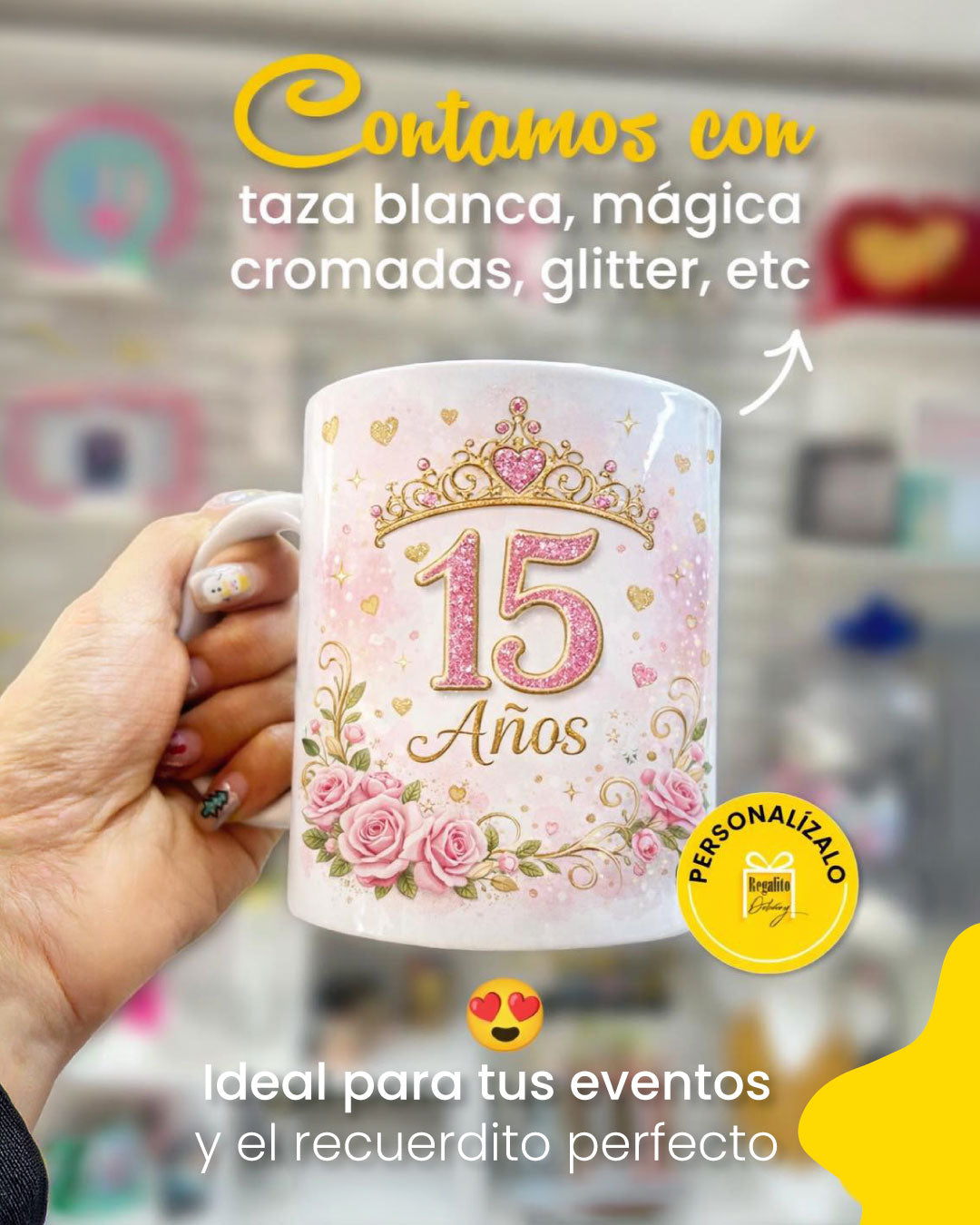 Tazas para XV Años