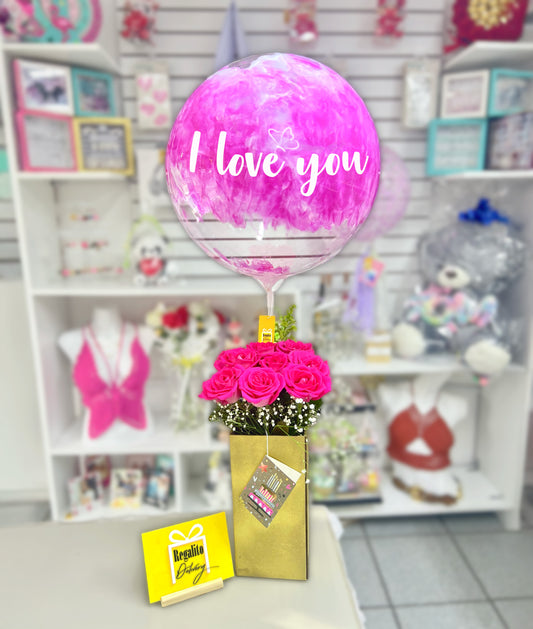 Globo Burbuja Roses