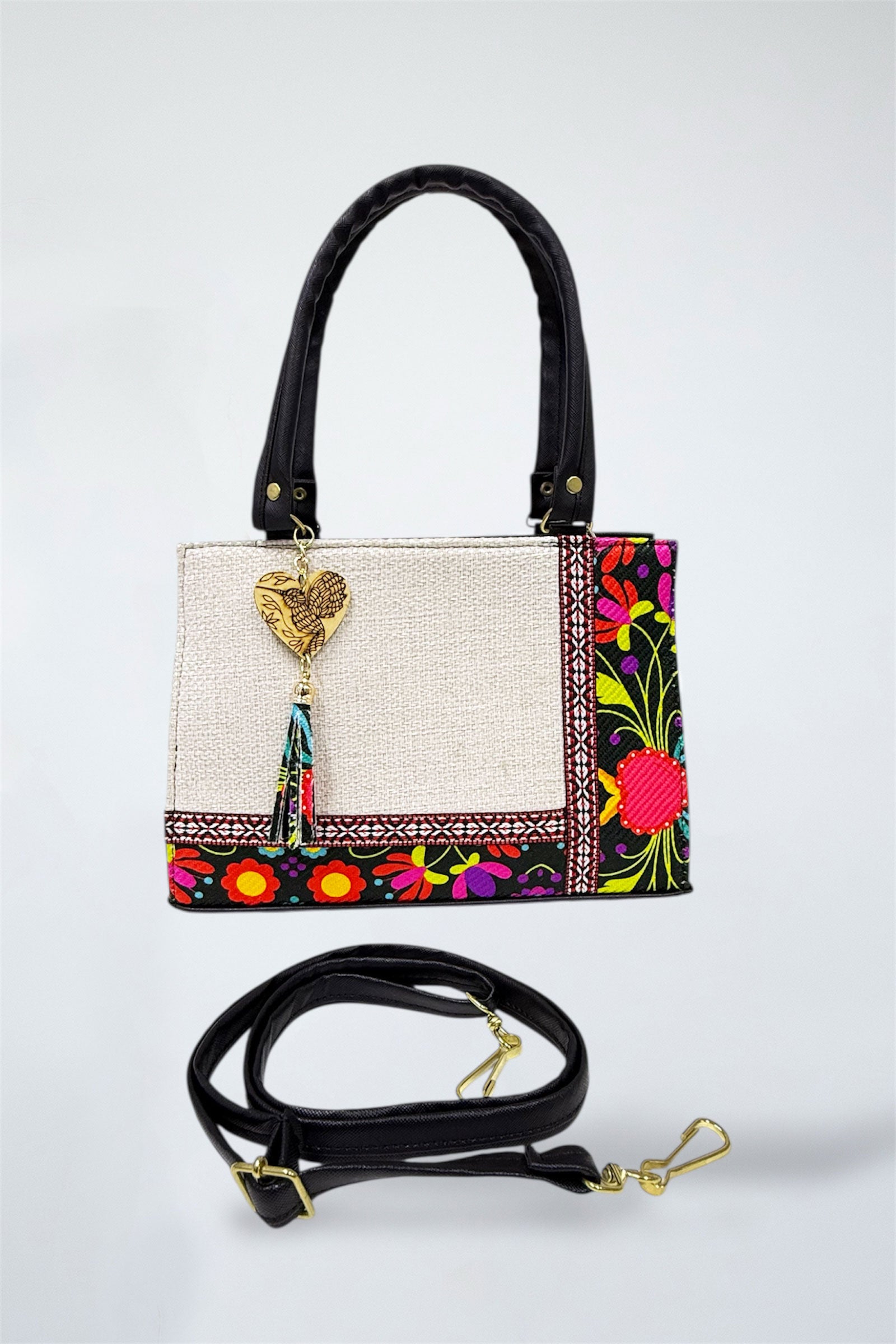 Bolso Artesanal "Flor mi"