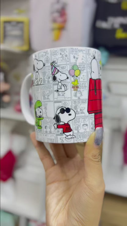 Taza Blanca "Snoopy Comic"
