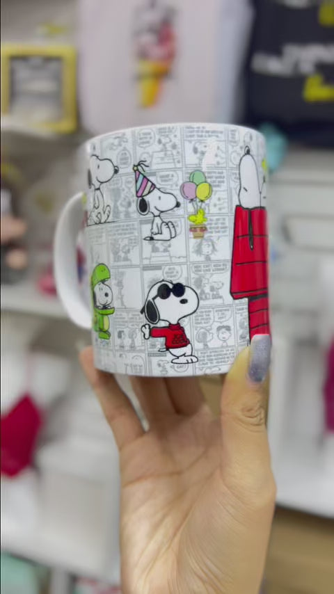 Taza Blanca "Snoopy Comic"